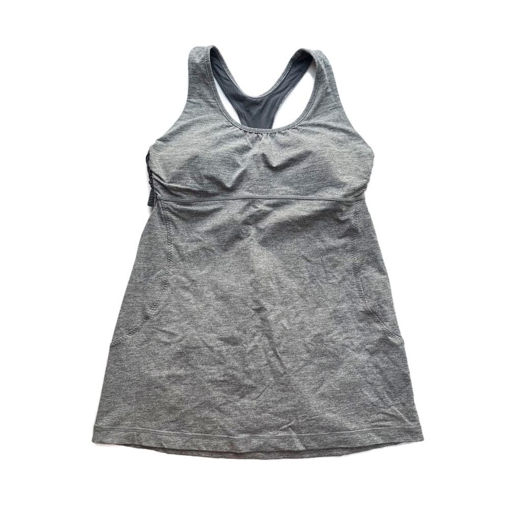Lululemon Turbo Tank Bra Gray Luxtreme Yoga